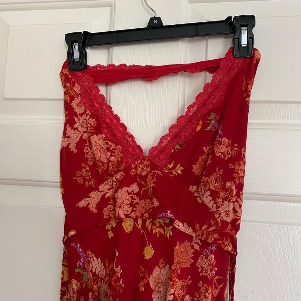 floral print lace dress